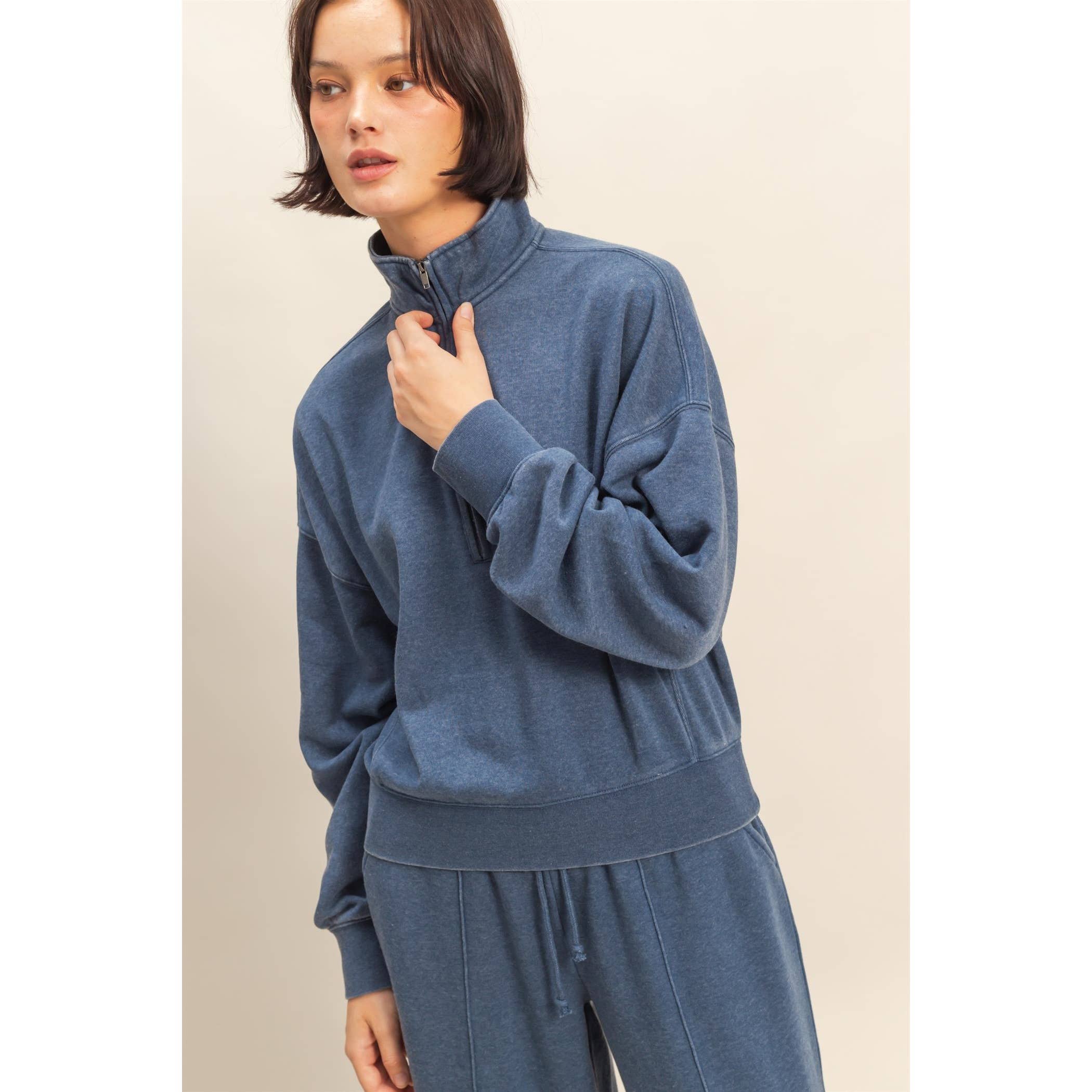 Double Zero - Venta al por mayor Sudadera - Mujer - Sudadera con media cremallera Love This Way29