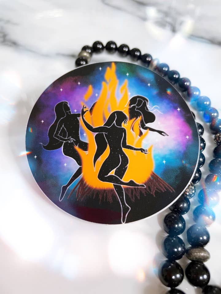 Galaxy Witch Sticker for wholesale by Desaray Designs