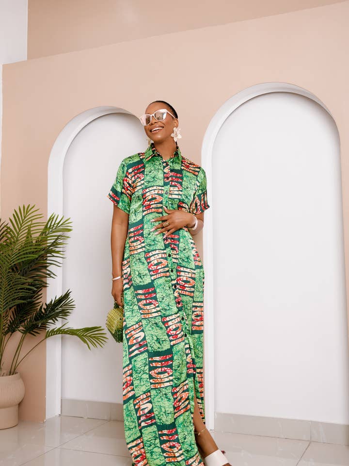 Kaftan de Seda Adabeke Ankara por atacado de DUA MENKA