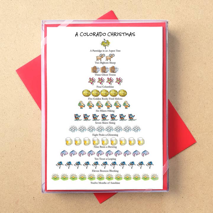 Allport Editions - Wholesale Christmas Card - States: 12 Days of Christmas Boxed Cards - ALL 50 STATES!