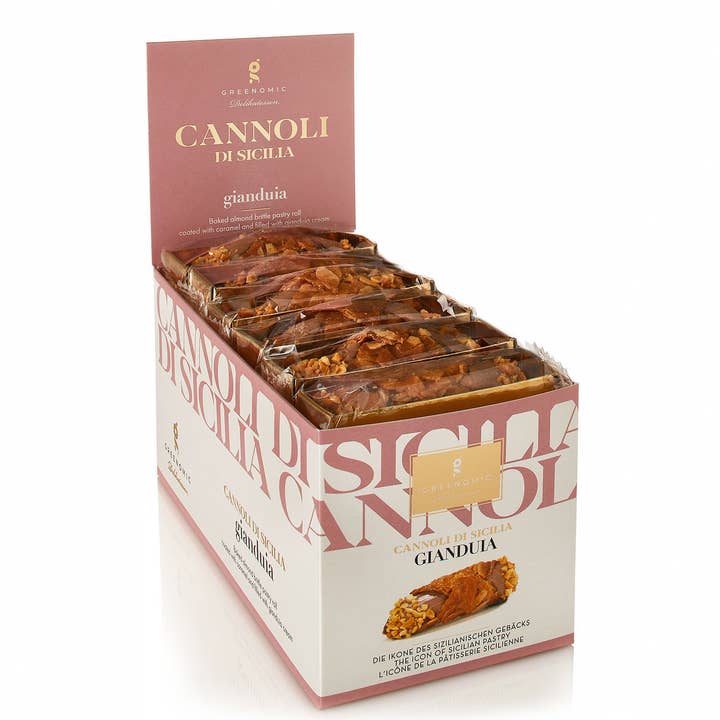 Greenomic Delikatessen GmbH Co. KG - Wholesale Chocolate - 18 PIECES CANNOLI DI SICILIA DELICIOUS GIANDUJA0