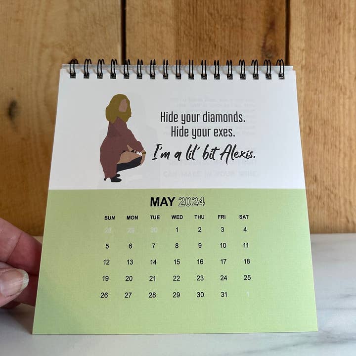 Mae'd - Wholesale Calendar - Schitt's Creek 2025 Spiral Bound Desk Calendar