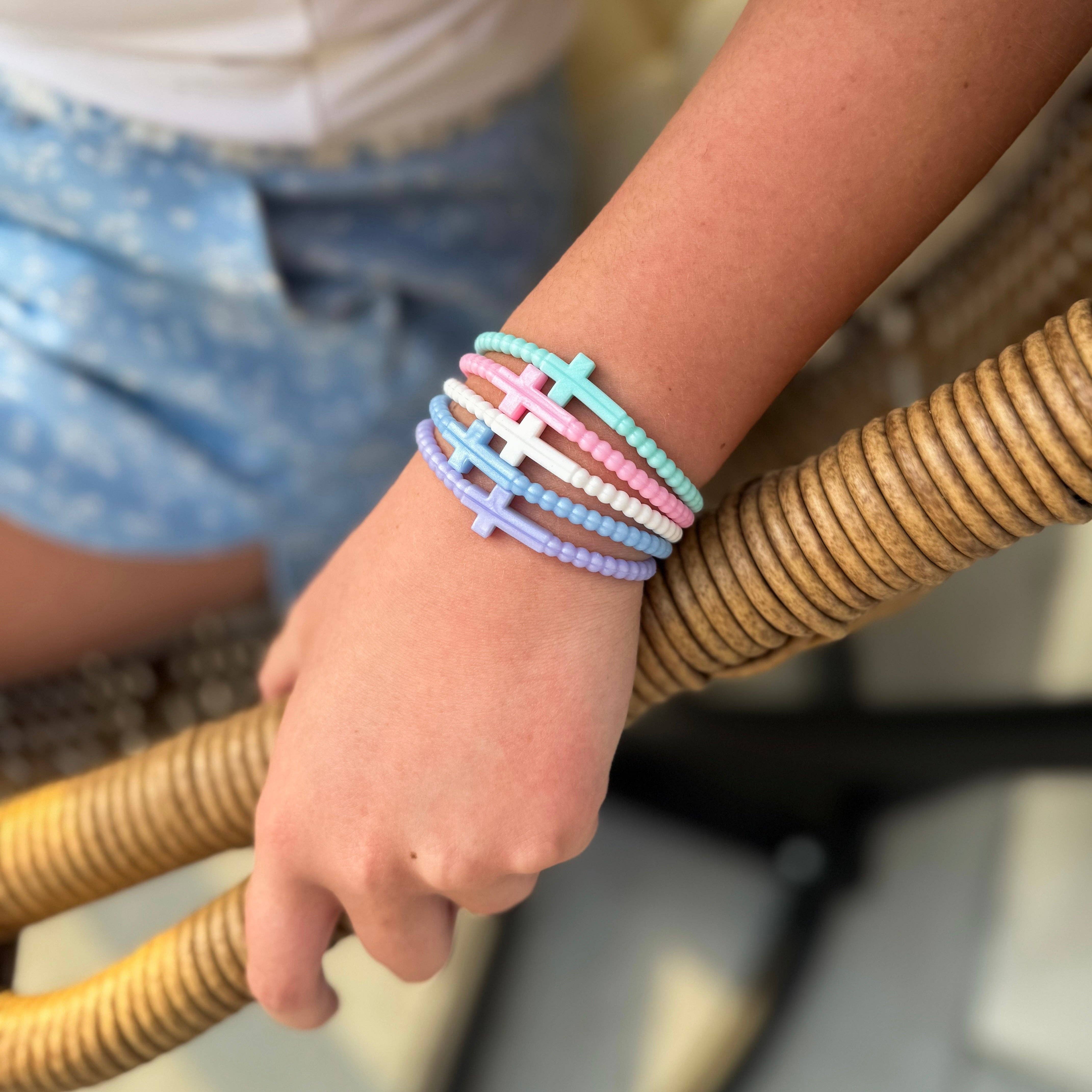 Ryan & Rose – wholesale Pärlarmband – Barn – Jesus-armband - 25 förpackningar37