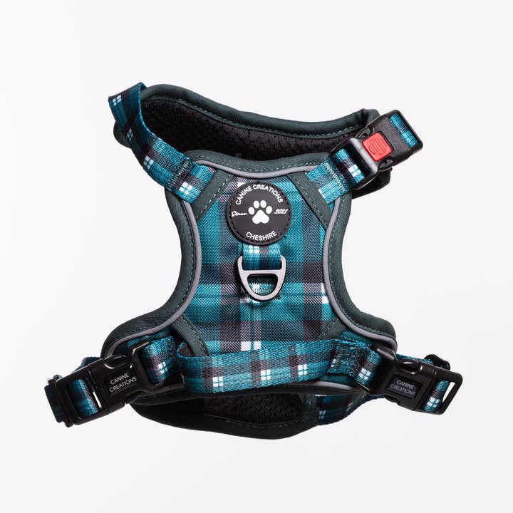 The Chequered Harness for wholesale by Canine Creations Cheshire