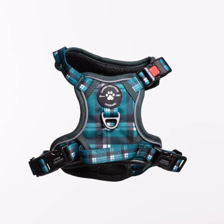 The Chequered Harness for wholesale by Canine Creations Cheshire
