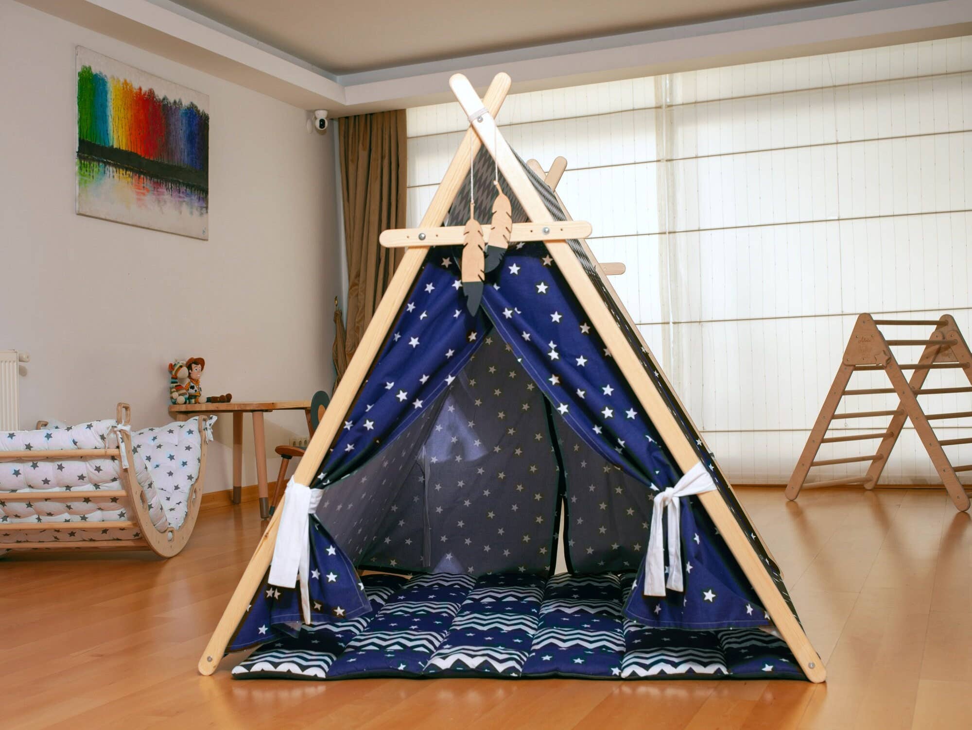 kidodido - Wholesale Tent - Kids - Kids Teepee, XL Size Indoor Teepee Tent, Tent and Playmat7