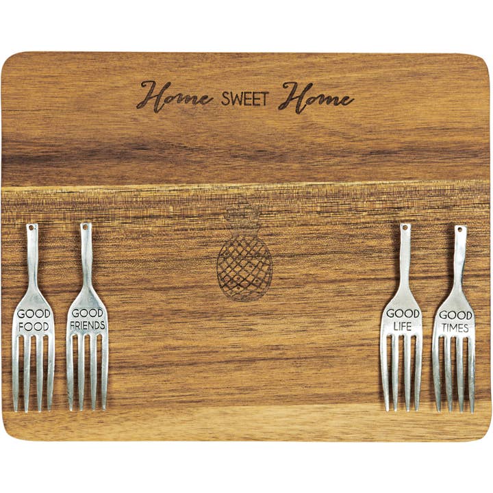Home Sweet Home - 9" Acacia Cheese/Bread Board Set for wholesale by Pavilion