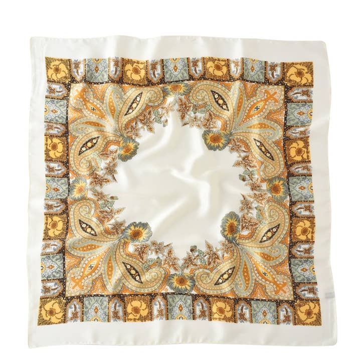 Funkyrel® Atzbranding Limited - Wholesale Scarf – Women's - Scarvii - Paisley Square Scarf