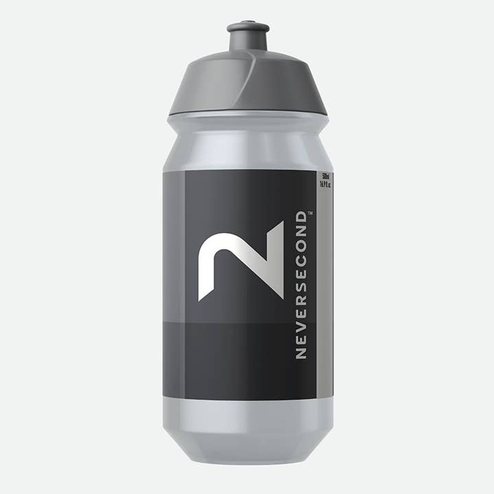 Neversecond x TACX Shiva 500ml Water Bottle for wholesale by Runners Essentials by Without Limits