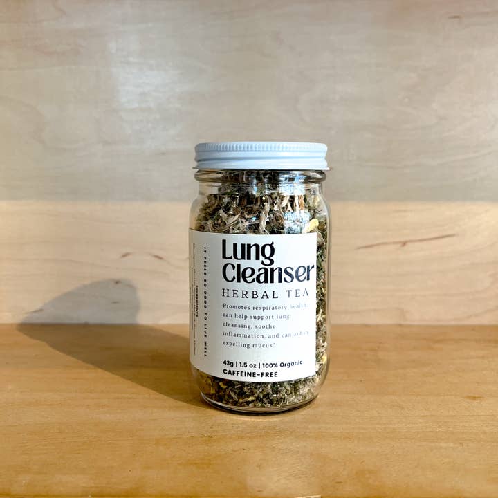 Daily Ritual Apothecary - Wholesale Loose Tea - Lung Cleanser Loose Leaf Herbal Tea | Glass Jar2