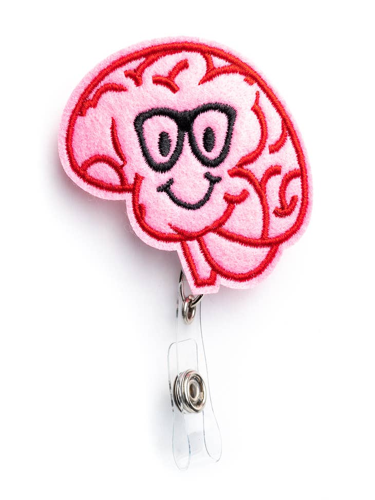 Wholesale Brain  Nurse Badge Reel Holder for your store - Faire