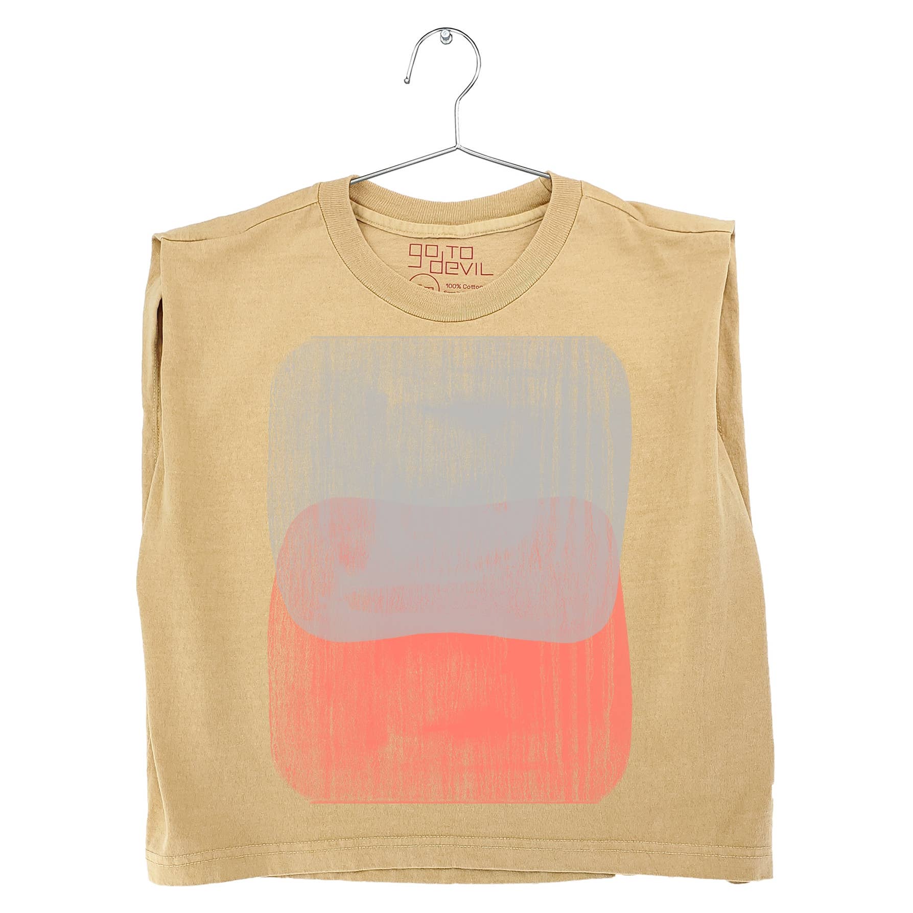 Go To Devil - Wholesale Screen Printed T-Shirt - Women's - Haze Joan Heavyweight Muscle Tee3