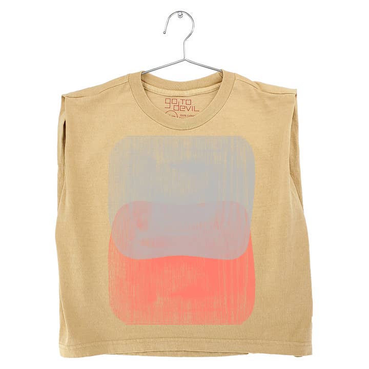 Go To Devil - Wholesale Screen Printed T-Shirt - Women's - Haze Joan Heavyweight Muscle Tee3