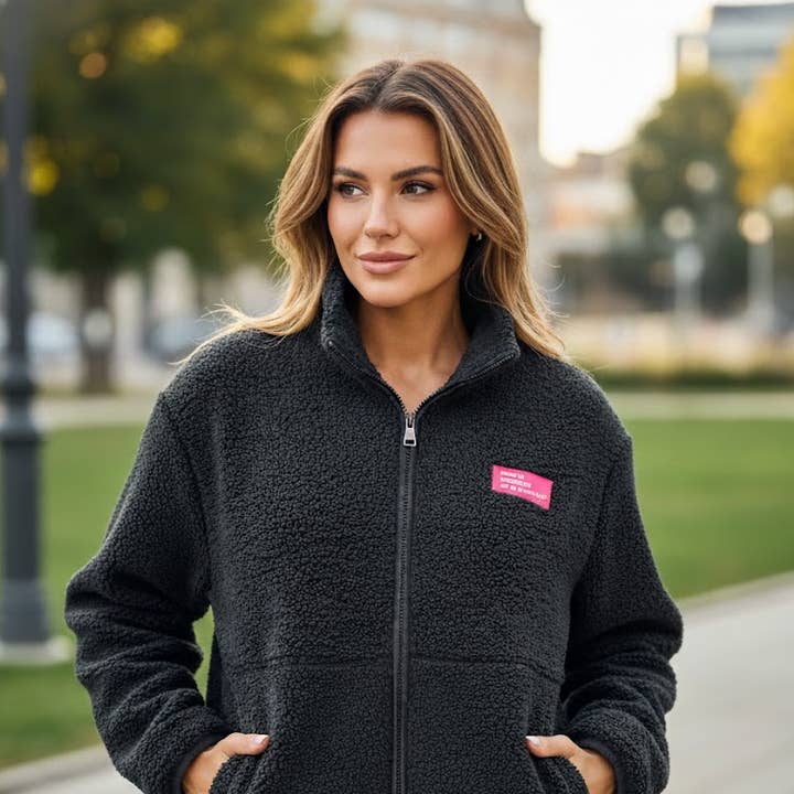 Soft zip-up fleece jacket and other Purchase Wholesale side zip jacket. Free Returns & Net 60 Terms on Faire trending on Faire.