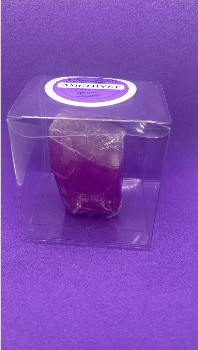 WaterBruja - Wholesale Bar Soap - Amethyst Soap, Gemstone Soap, Wedding Favor, Birthday Favor5