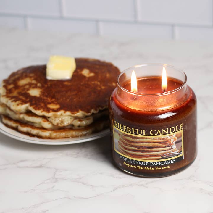 A Cheerful Giver - Vendita all'ingrosso Candela in vasetto - Cheerful Candle (16 once) — Pancake allo sciroppo d'acero