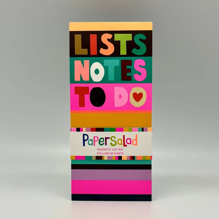 Bloco de Notas Magnético Lista de Tarefas Risca Brilhante Papelaria por atacado de The Great British Card Company (GBCC) Ltd