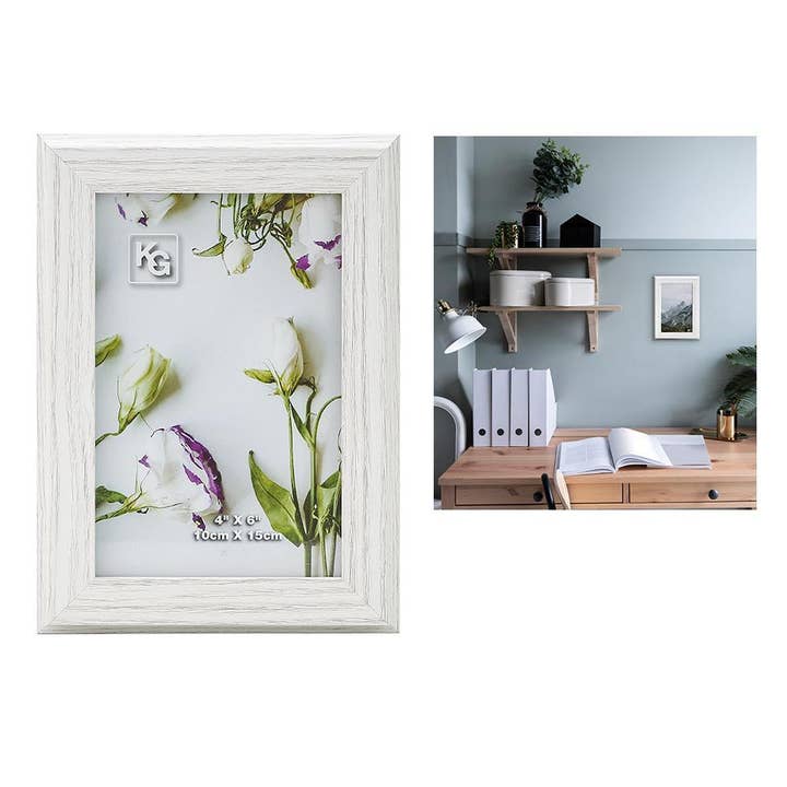 Kiera Grace Winsor Picture Frame WEATHERED WHITE WOOD EFFECT for wholesale by Kiera Grace