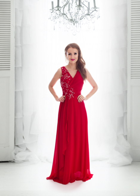 Eva & Lola - Epsilonn - Vente Robe – femme - Robe courte avec voile long - R13289