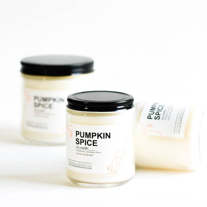 Pumpkin Spice Soy Candle for wholesale by Pure Palette