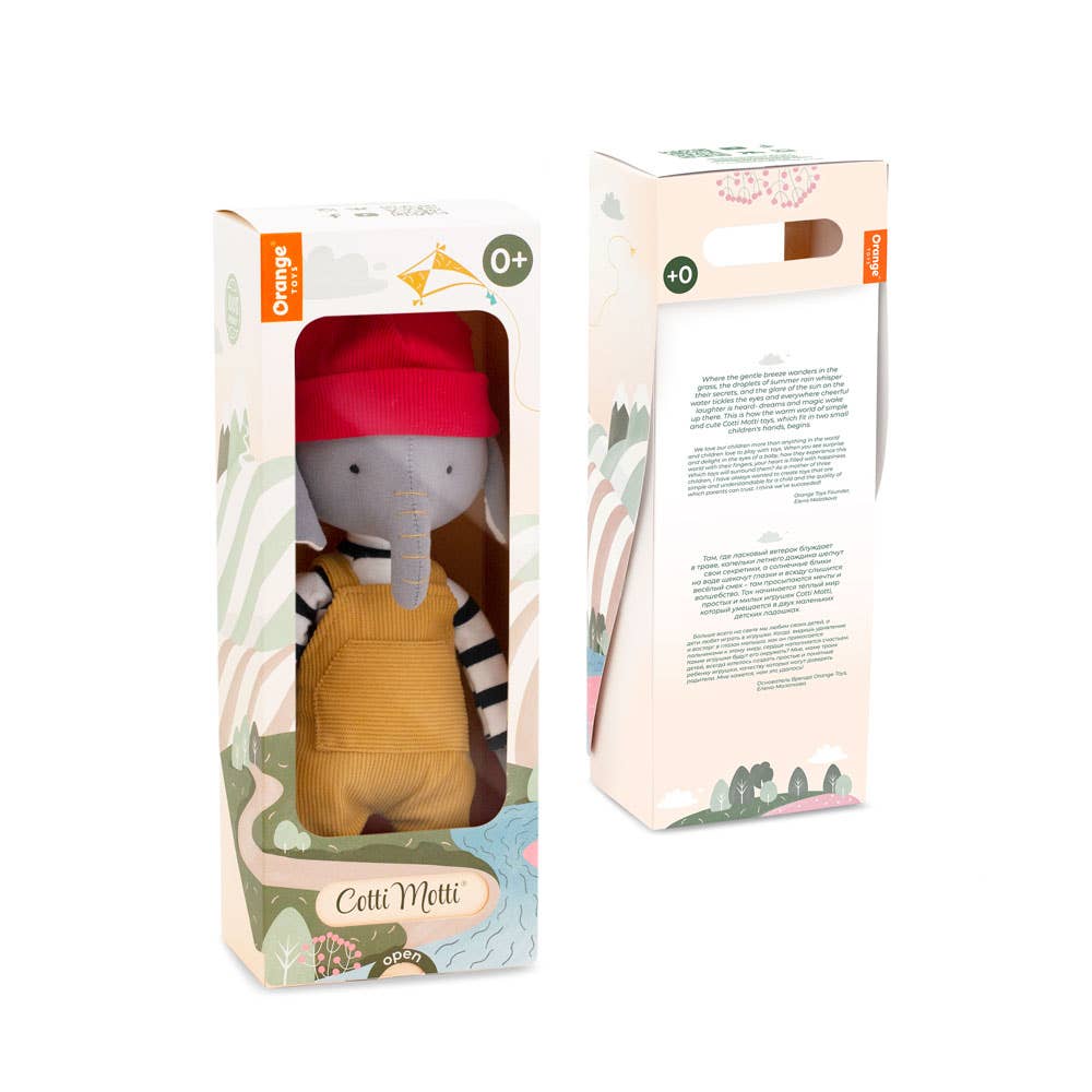 Orange Toys - Wholesale Knuffels - Kinderen en baby - Cotton plush knuffel, Alicio de Olifant - 29 cm - 0+5