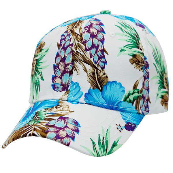 Cap Zone - Wholesale Baseball Cap - Women's - Tropical Hibiscus Baseball Cap2