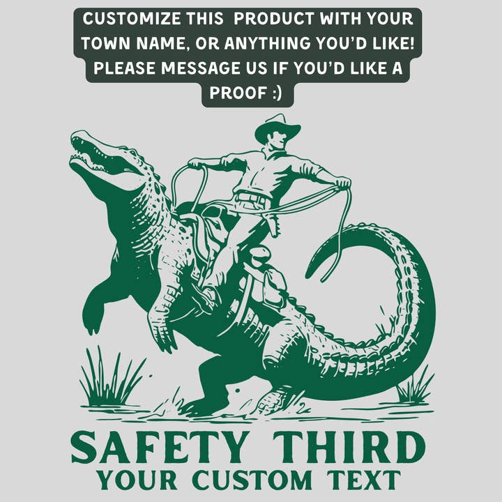 208T2.0 - Wholesale T-Shirt (Graphic) - Unisex - Hilarious Alligator T-shirt, Customizable *UNISEX FIT* 901DT1