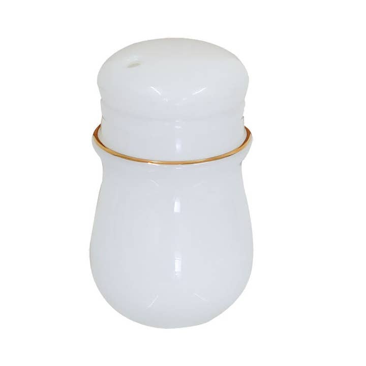 Porta-palitos Aura-Gold Branco com Borda Dourada por atacado de Barski