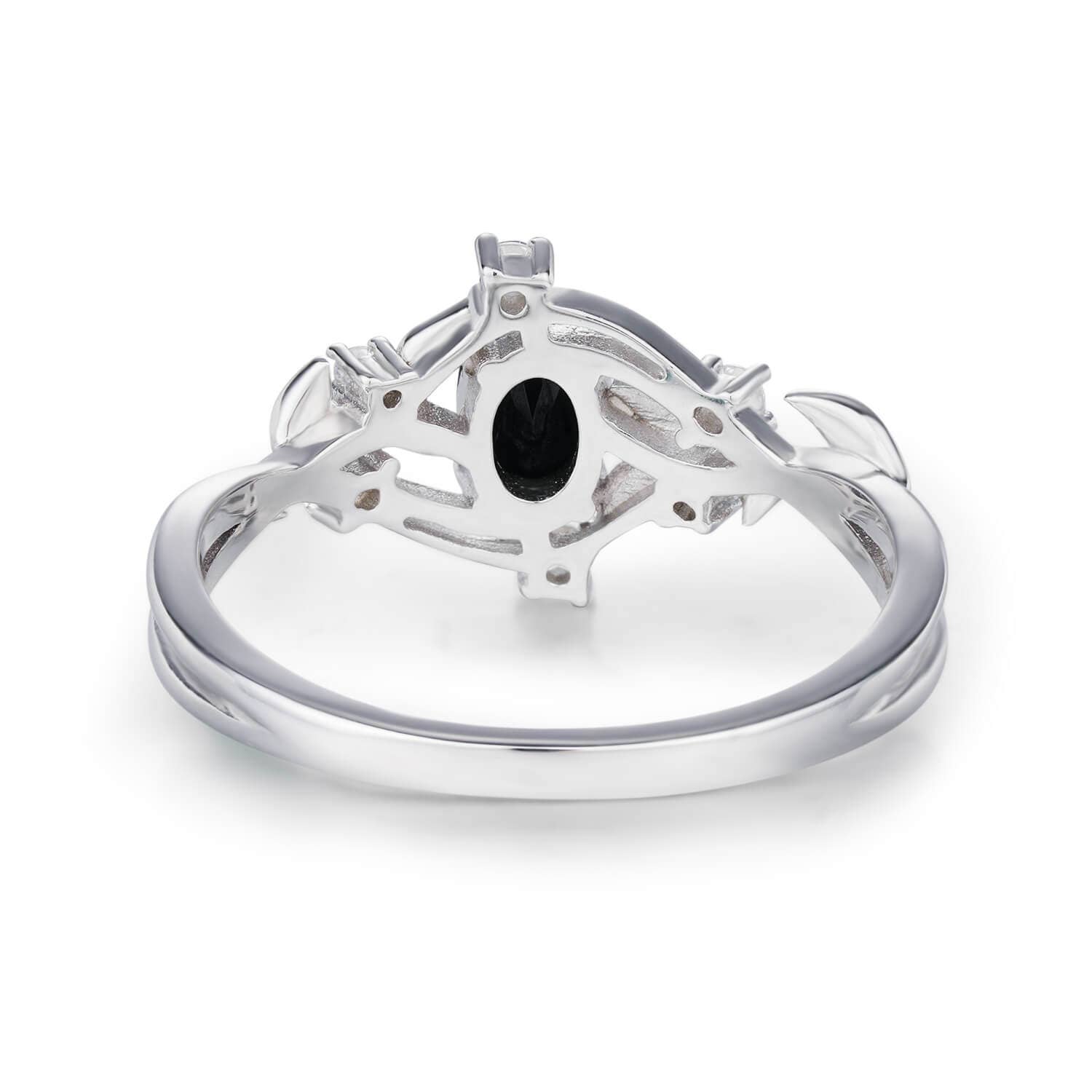 Azura Jewelry - Vendita all'ingrosso Anello midi/a fascia - Anello Fernlight in onice nero4