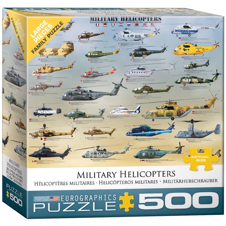 Military Helicopters for wholesale by Eurographics Puzzles USA