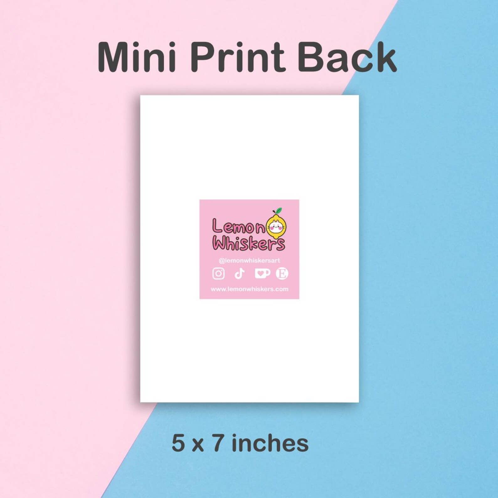 Lemon Whiskers - Wholesale Art Print - Pond Water | Mini Print 5x73