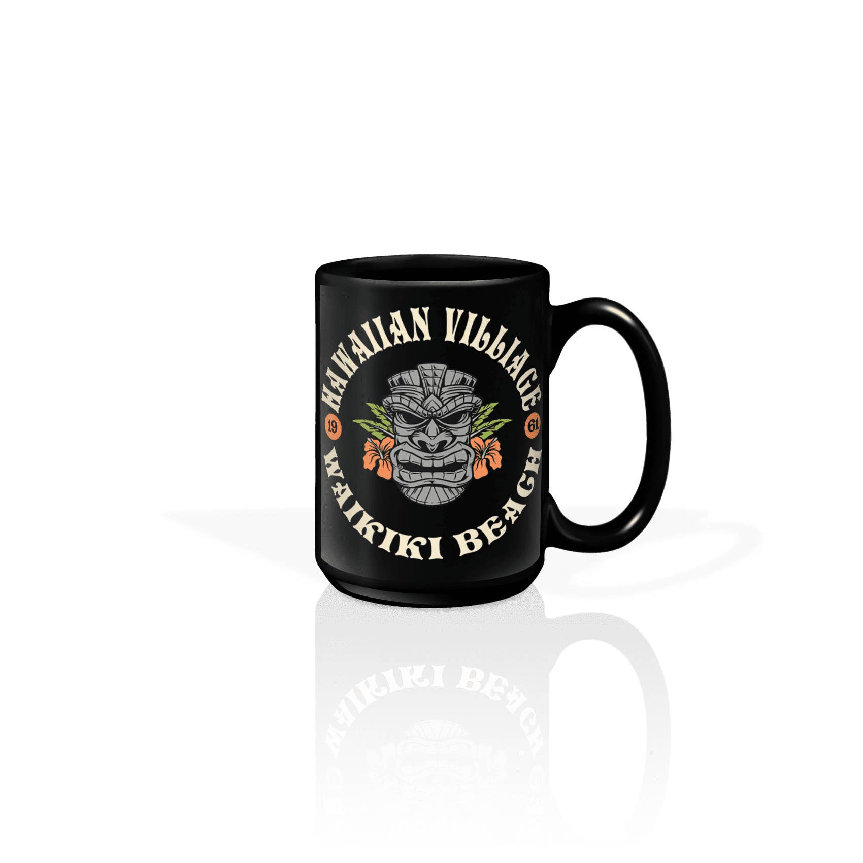 Matrix - Wholesale Coffee Mug - Customizable Ceramic 15oz Mug: Tiki Surf