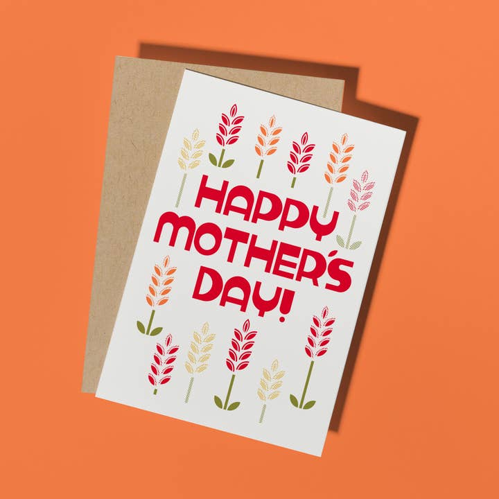 Heliconia Happy Mother's Day Card for wholesale by Formidably Impressed