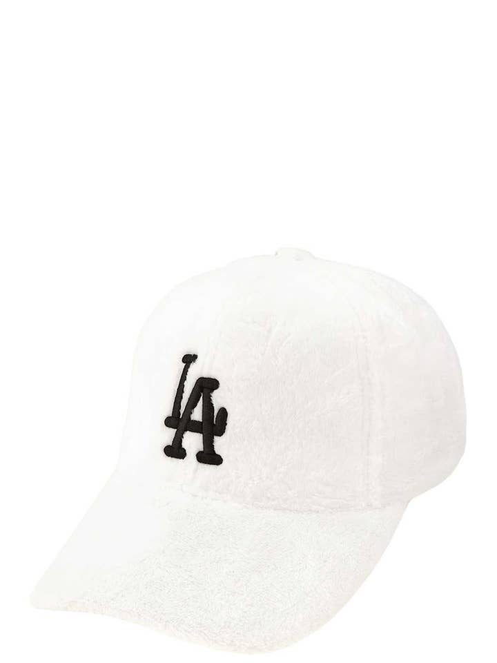 LA EMBROIDERY FUR BASEBALL CAP 65 for wholesale by anbfashion