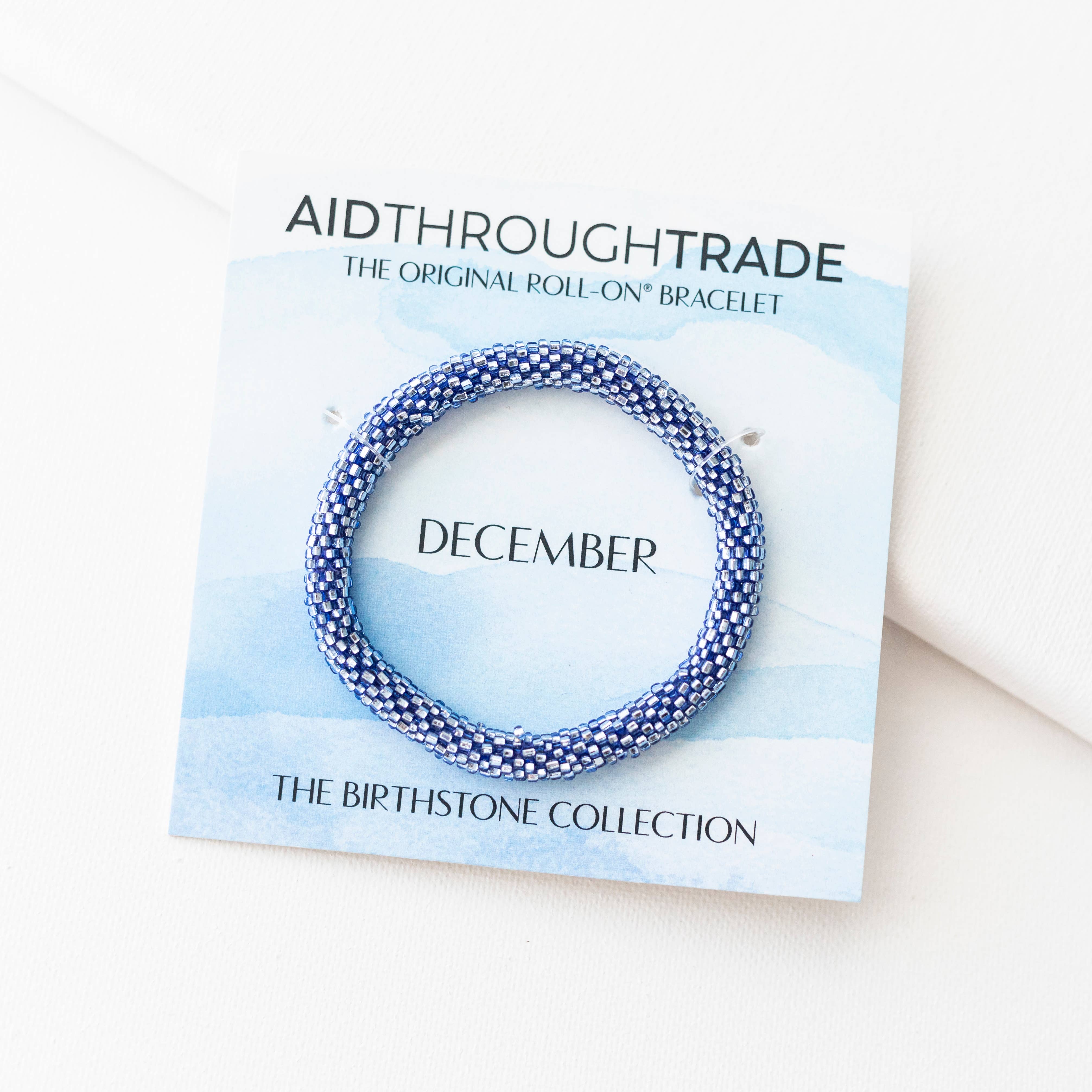 Aid Through Trade - Wholesale Beaded Bracelet - 💎 December Birthstone Roll-On® Bracelet2