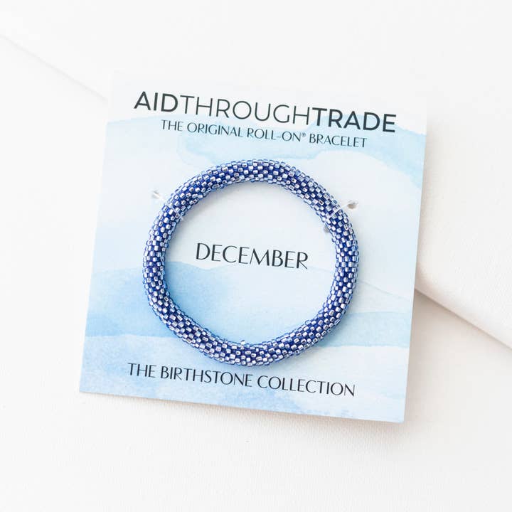 Aid Through Trade - Wholesale Beaded Bracelet - 💎 December Birthstone Roll-On® Bracelet2