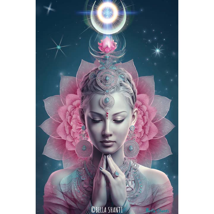 "THE POWER OF NAMASTE" wall ART CANVAS PRINT ready to hang for wholesale by Bella's Miracle Shop