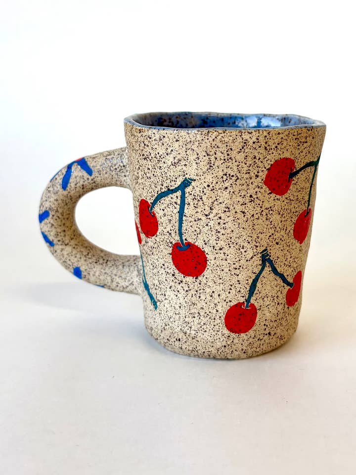 8 oz Mug - Cherries for wholesale by Splish Splash Studio