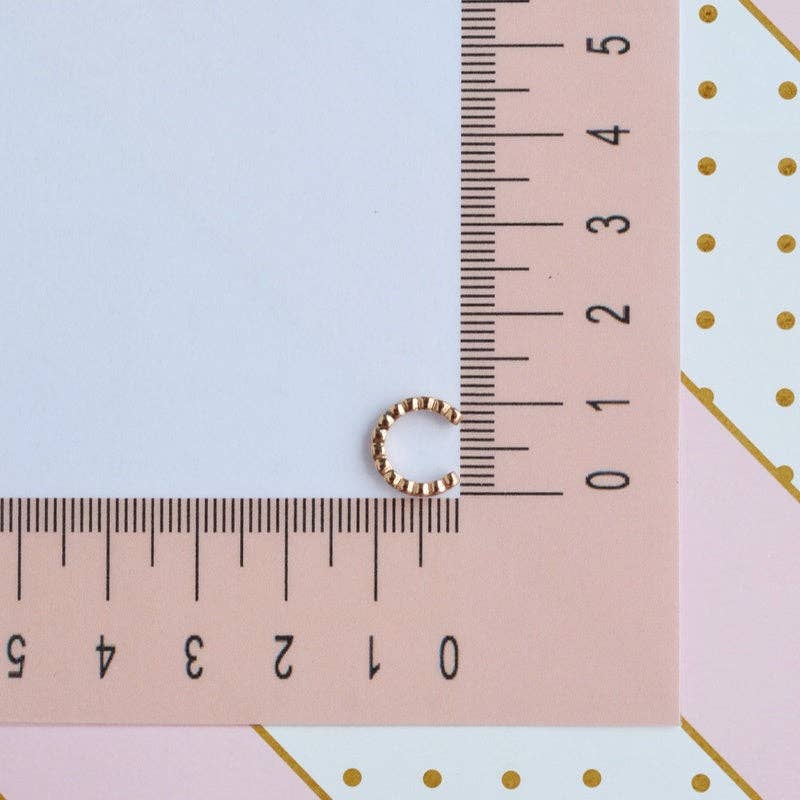 StockJWL – wholesale Cuff/wrap earrings – Compression Cartilage Earring Mini Thin Stone Ear Cuff  Gold Silver2