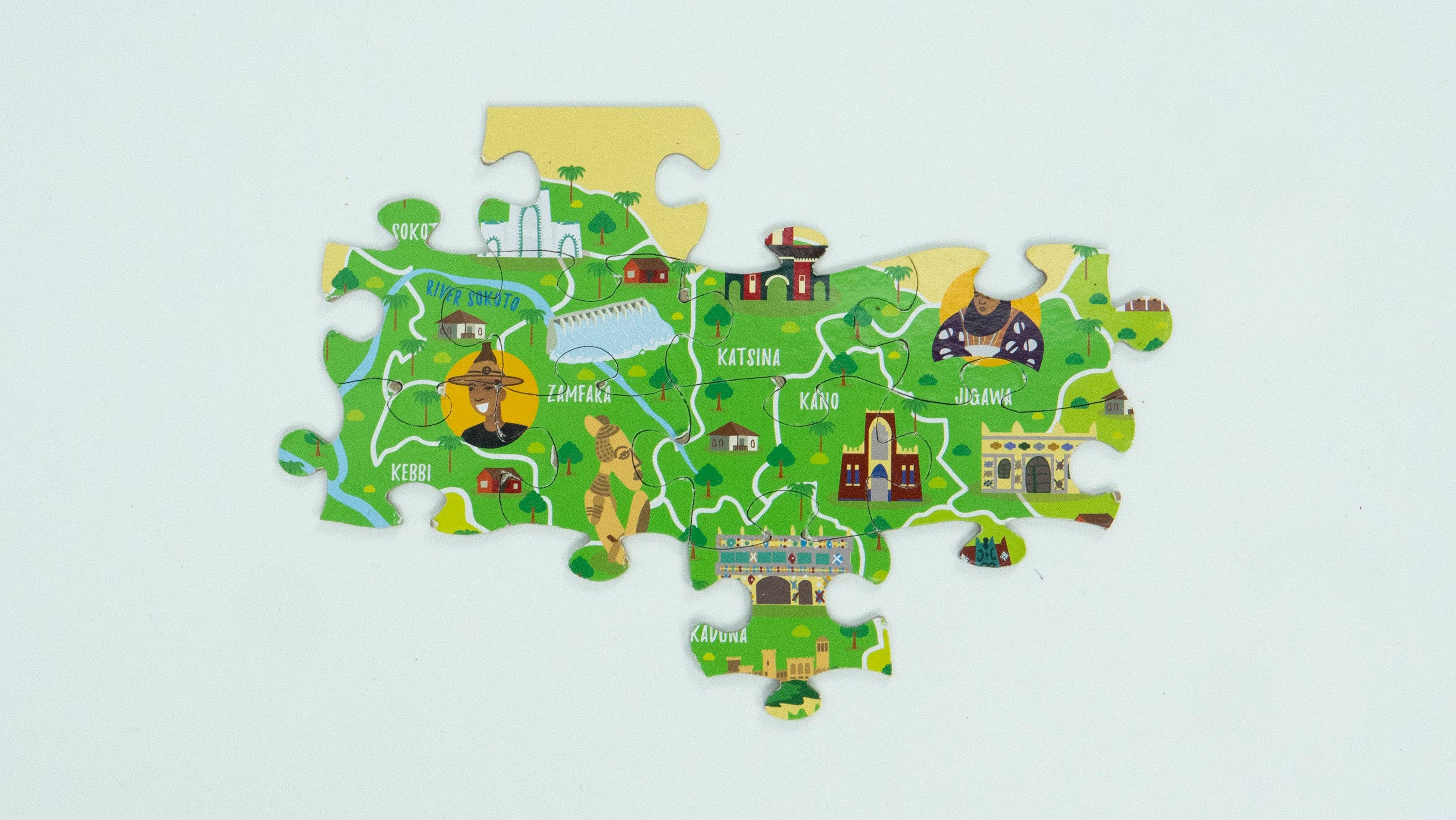 Very Puzzled – wholesale Puzzle – Child – Nigeria Map Jigsaw Puzzle4