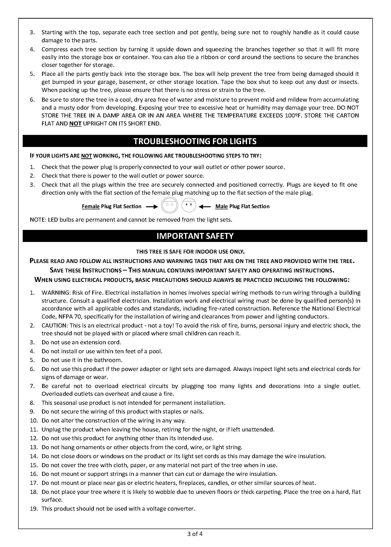 Haute Decor - Wholesale Artificial Christmas Tree - 5 Foot Prelit Flocked Timberland Fir Potted Christmas Tree8