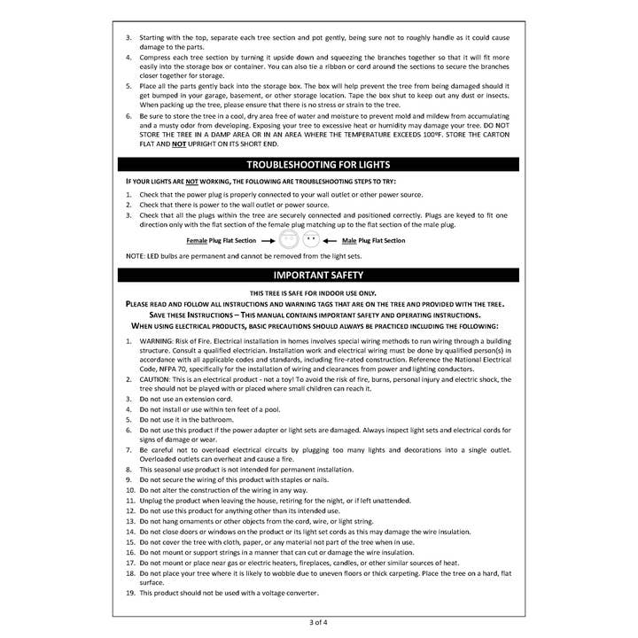 Haute Decor - Wholesale Artificial Christmas Tree - 5 Foot Prelit Flocked Timberland Fir Potted Christmas Tree8