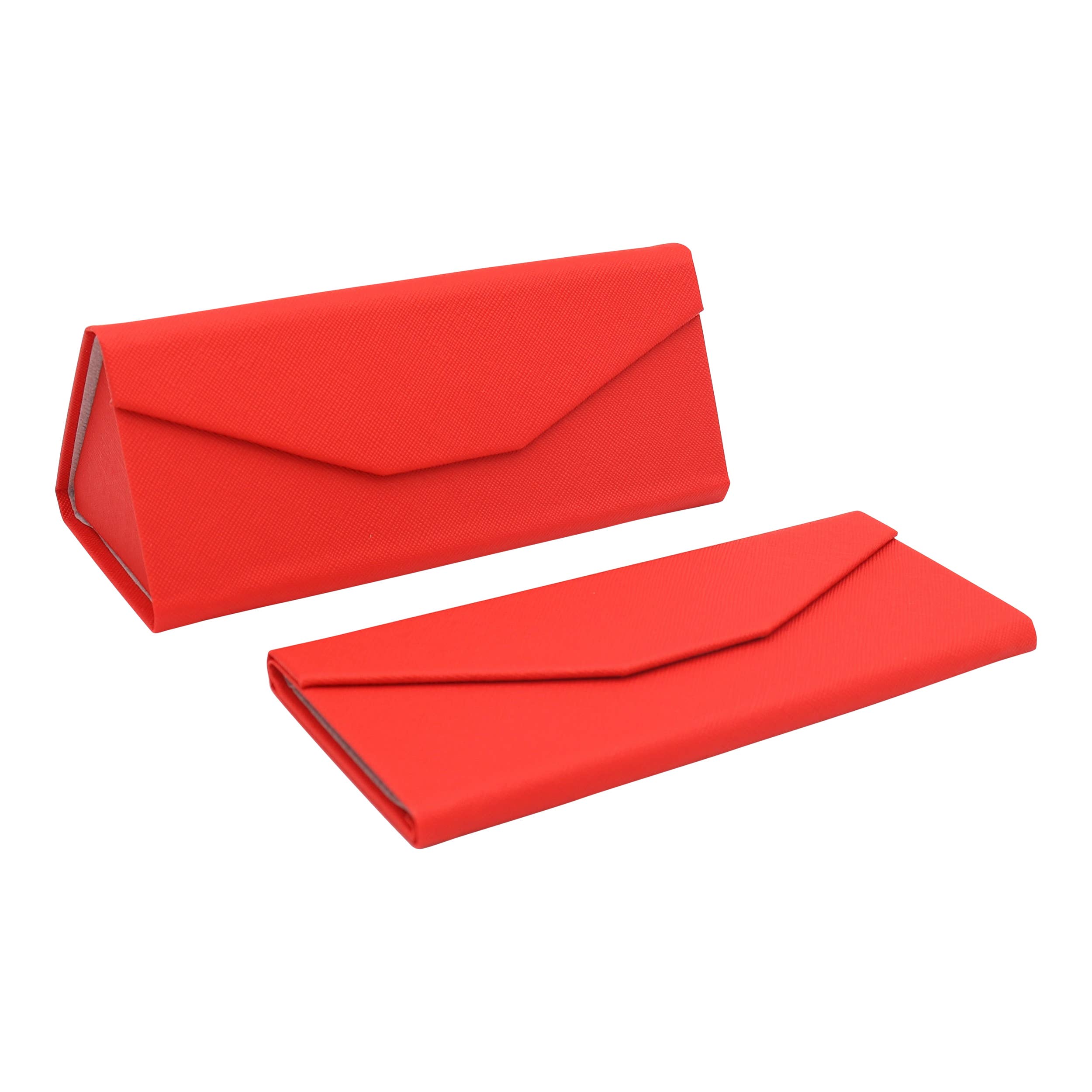 Real Sic - Wholesale Eyewear Cases & Holders - Unisex - Hardshell Eco Leather Solid Color Folding Glasses Case1