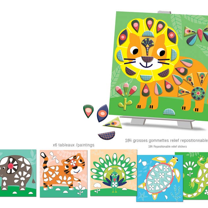 Créa Lign' - Wholesale Toy Set - Kids - Repositionable Stickers In My Savannah1