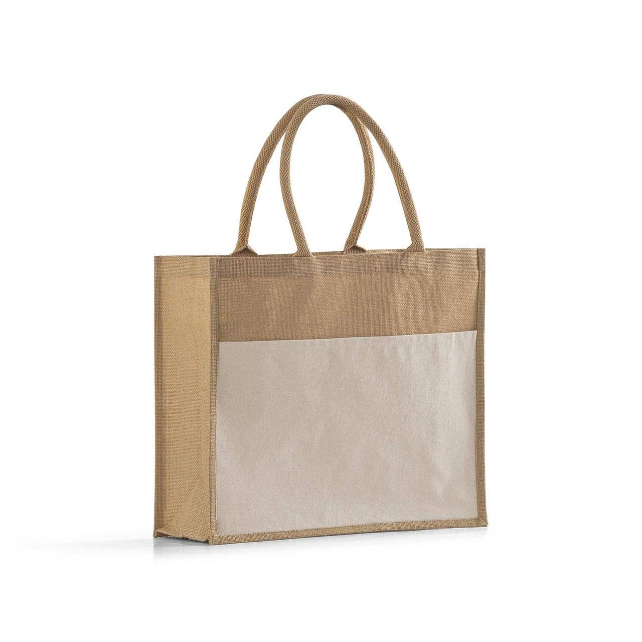Natural Large Jute Tote Bags – Eco-Friendly Wholesale Burlap Totes for wholesale on Faire1
