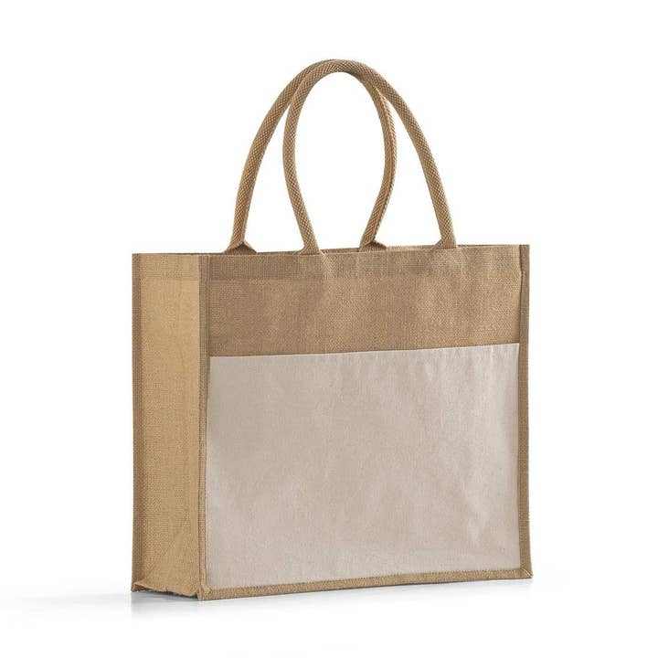 Natural Large Jute Tote Bags – Eco-Friendly Wholesale Burlap Totes for wholesale on Faire1