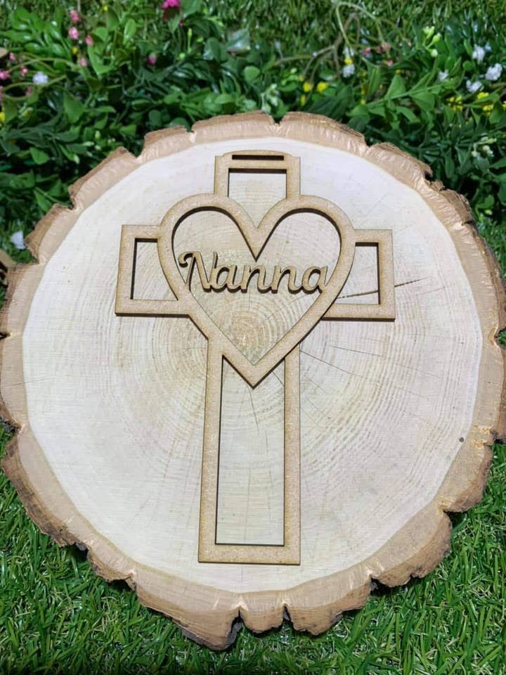 Personalised Cross for wholesale by manchester laser cuts