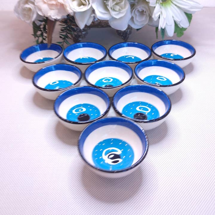 Turkish Wholesale Depot - Wholesale Bowl - Wholesale – Handcrafted Evil Eye Ceramic Bowl 0
