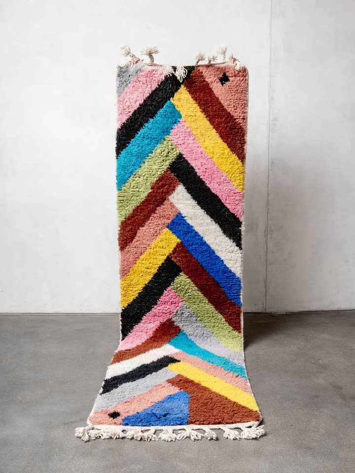 Färgglad marockansk matta, Shagmatta, Stor områdesmatta för wholesale av BerberNest