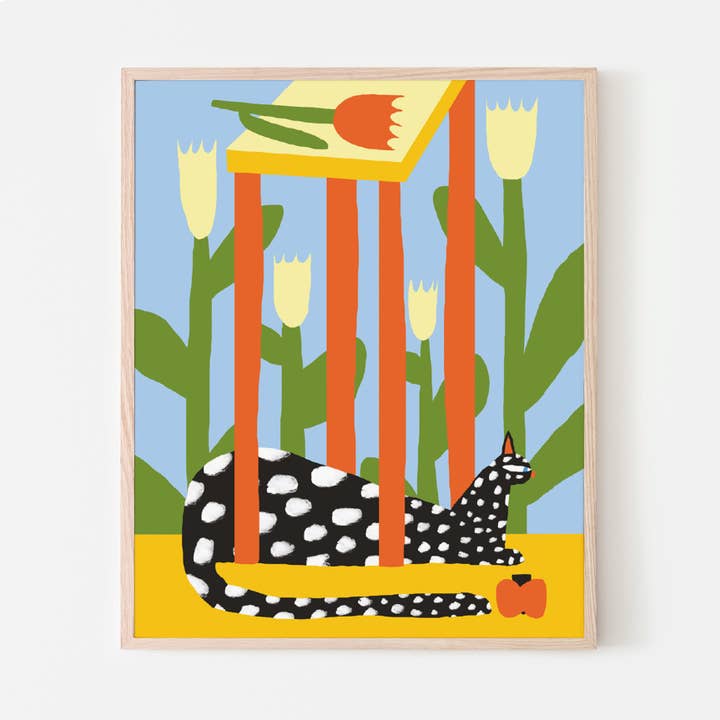 KATT I RUMMET, 8" X 10" — Affisch av Anastacia Sholik för wholesale av Paperole